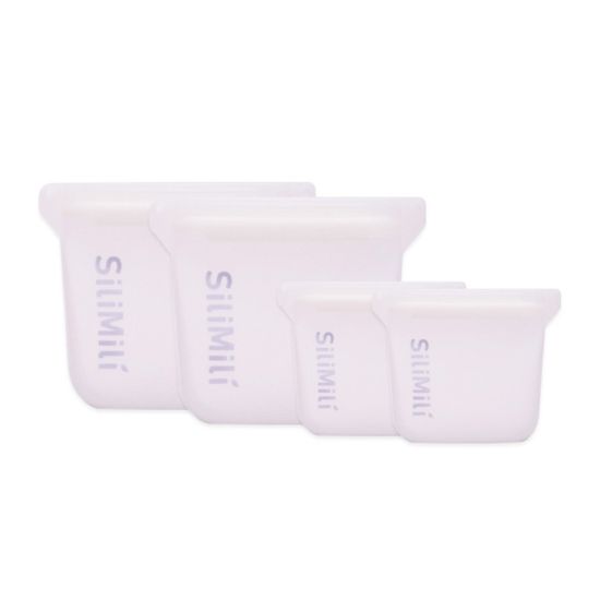 오리지널 스탠딩 실리콘 지퍼백 4종 세트 (4p)