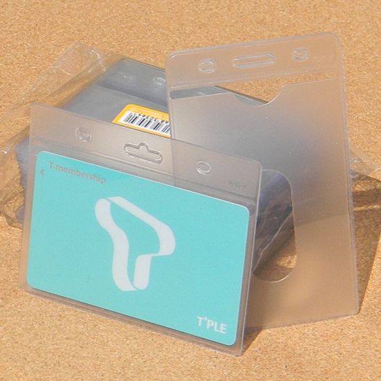  PVC 250 ID 명찰/목걸이용 카드케이스 1팩(50개)