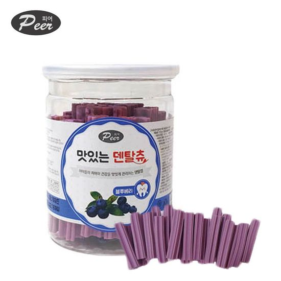 눈건강 소형견간식 블루베리 덴탈껌 250g(W78A05C)
