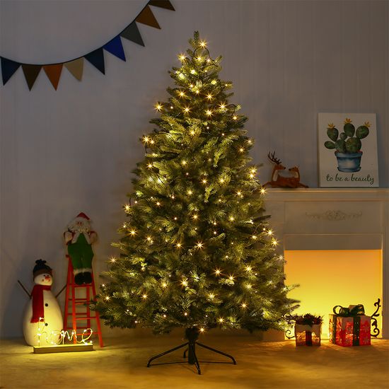 [도토로] 180cm 전나무 혼합 트리+100구 LED 웜색전구