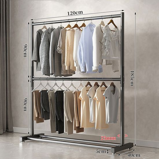 프리미엄 스탠드 행거 옷걸이 이동식 옷장 철제 헹거