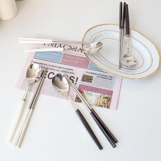 리넥 모던 커트러리 수저세트 숟가락 젓가락 4인세트