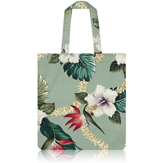 nother Layla Hawaiian Flat Tote Bag (Lark Green)