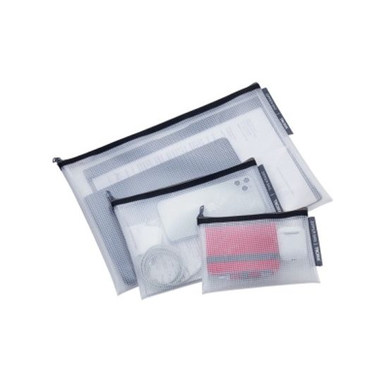 [TROIKA] ZIPPER BAGS 다용도 지퍼백 세트 (TRV30/BK)