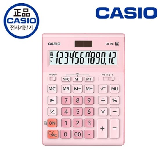 [카시오] 큰 대형 일반 전자계산기 GR-12C