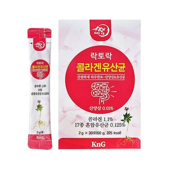 락토락 장건강에 도움주는 산양삼 담은 콜라겐 유산균