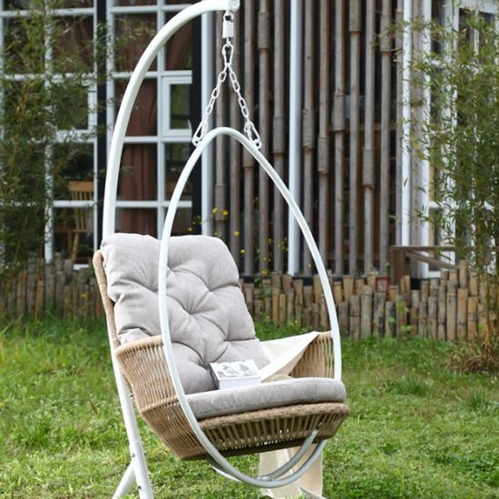 1인용 오픈형 행잉체어 (우드)