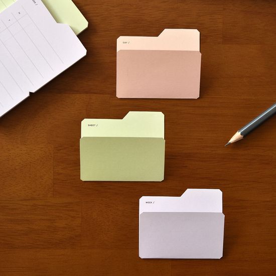 스티키메모파일 (접어 쓰는 점착식 메모지)