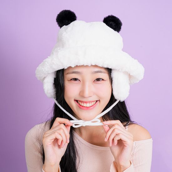 에버랜드 판다 뽀글벙거지모자