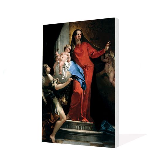 티에폴로 - 로사리오의 성모와 천사들, 캔버스액자 