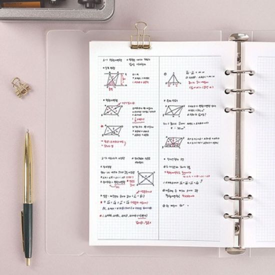 워너디스 A5 6공 기본 리필 속지 내지_2분할 노트