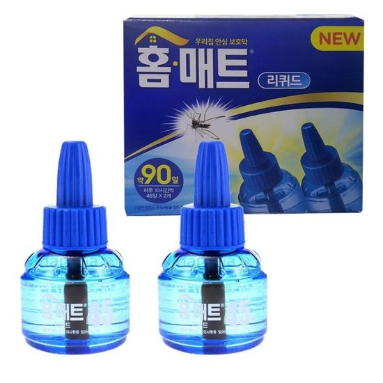 모기훈증기 홈매트리퀴드용 45일 리필2병(W1628EB)