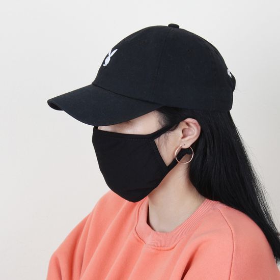 [홈앤시스]3겹 면 마스크(성인용) (블랙)