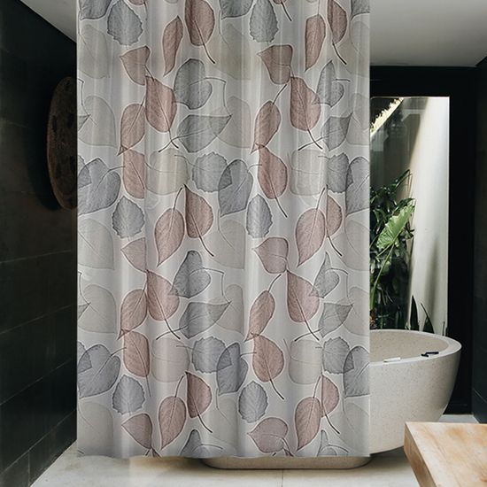 코모도 리프 욕실 방수 안티곰팡이 샤워 커튼 가림막