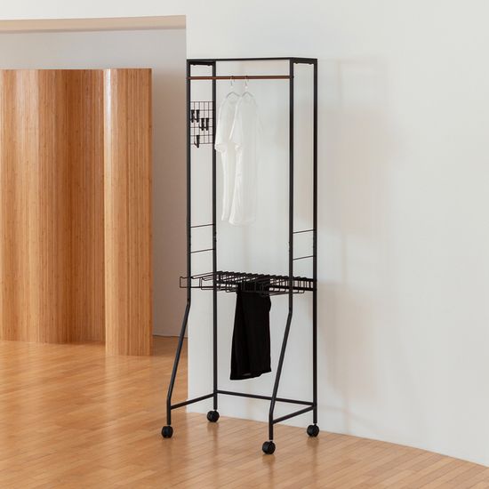 철제 올인원 상하의 멀티행거/드레스룸행거/원룸행거