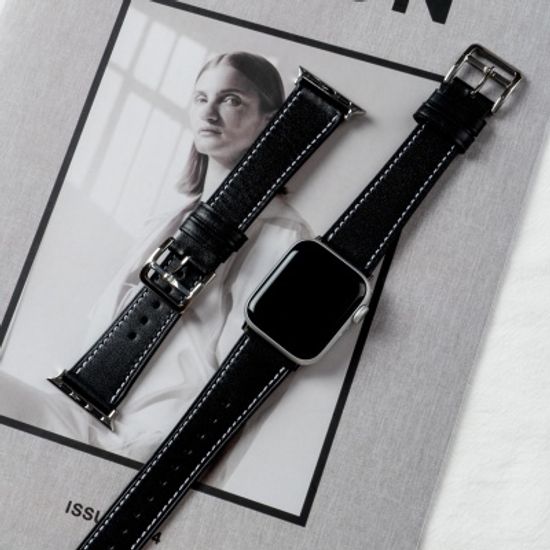 [오늘도착/필름증정] 애플워치 싱글 레더 가죽 스트랩