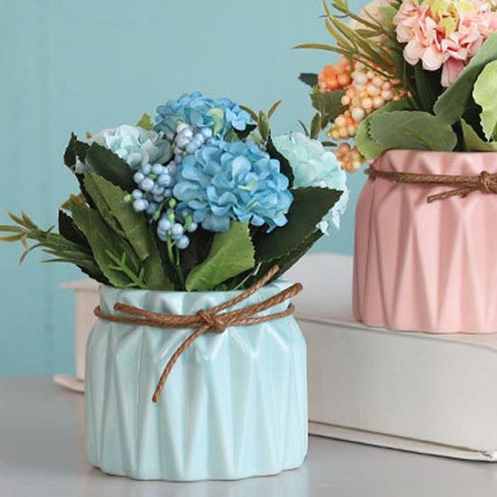 플로맨틱 수국 조화 화분(블루)(WB96BD9)