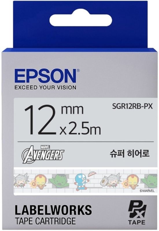 EPSON 정품 라벨테이프 SGR12RB-PX