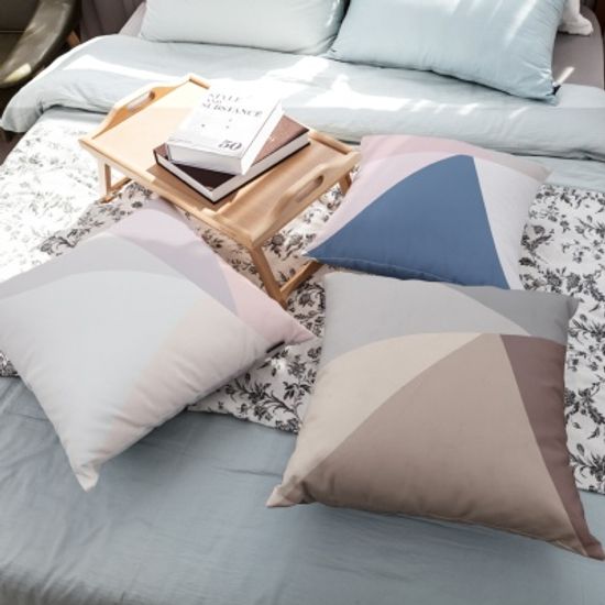 트라이앵글 컬러 6종 인테리어 쿠션 CUS