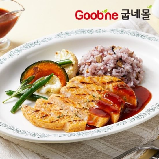 [굽네] 닭가슴살 스테이크 100g 3종 15팩 맛보기