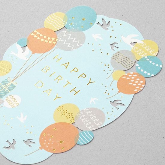 Card Laser cutting - Birthday Balloons