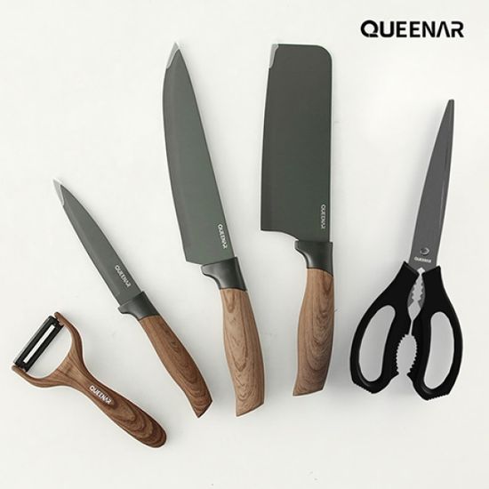 퀸나 딥 우드 5종 칼세트 QNKS-T600