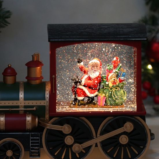 크리스마스 오르골 - 올드맨 트레인 기차 워터볼