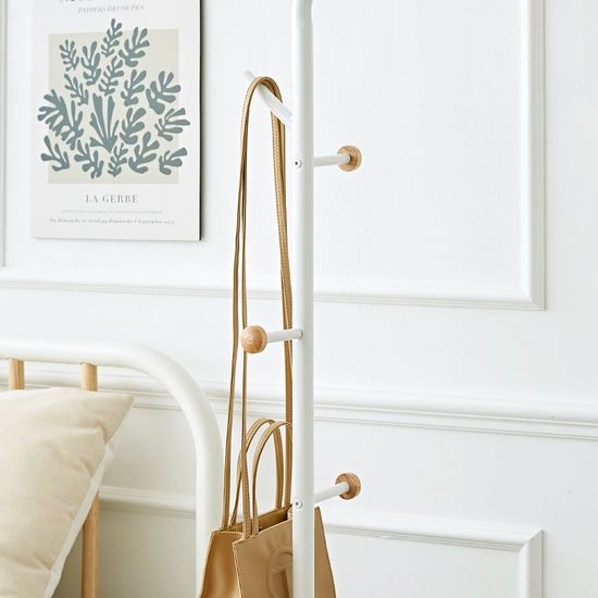 바인 키 낮은 스탠드 행거