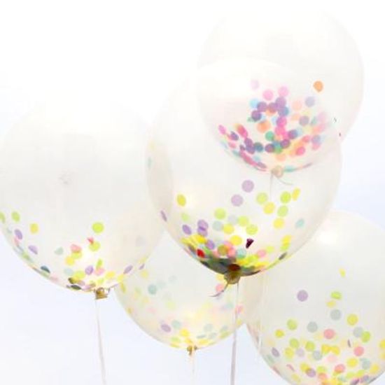종이 컨페티풍선 5입 (파스텔혼합)
