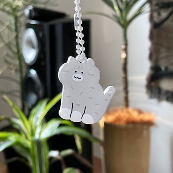 고양이 포즈 아크릴 키링