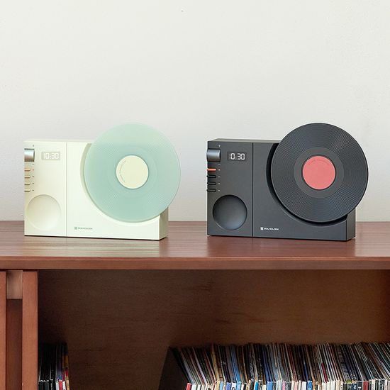 레트로 블루투스 스피커 미니 LP플레이어 디자인