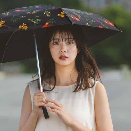 wpc양산 암막 uv차단 프린트 미니5단양산 PLP001-102