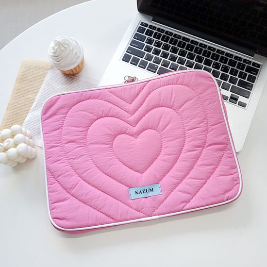 하트누빔 아이패드 노트북 파우치 맥북 태블릿 가방