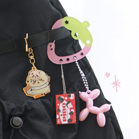 오첵 아크릴 카라비너 가방걸이 열쇠고리키링