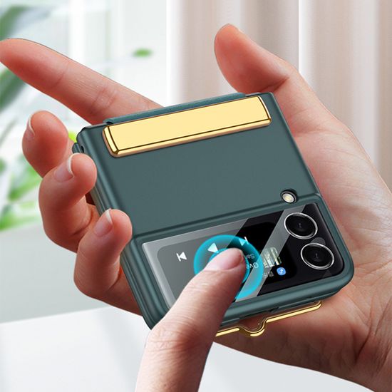 갤럭시Z플립3 심플 단색 컬러 스트랩 슬림 하드케이스