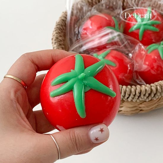 [데데리트]귀여운 말랑이 빨간 토마토 스퀴시 과일