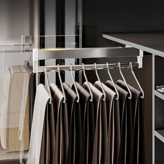 다용도 슬라이드식 옷장 레일 행거 4size