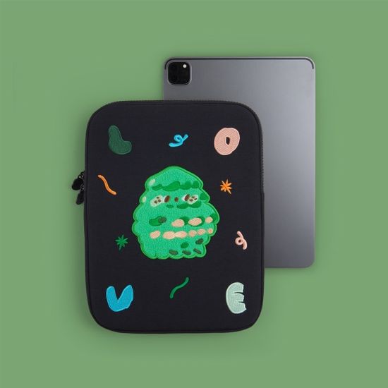자수 노트북파우치 덤불 (아이패드 11/13/15인치)