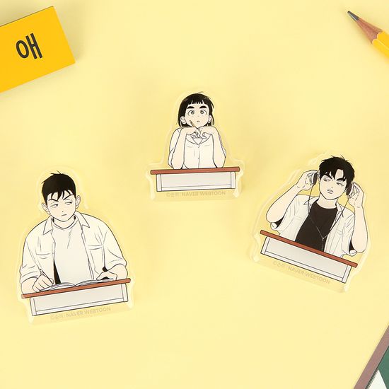 세기말 풋사과 보습학원 아크릴 마그넷 집게 세트