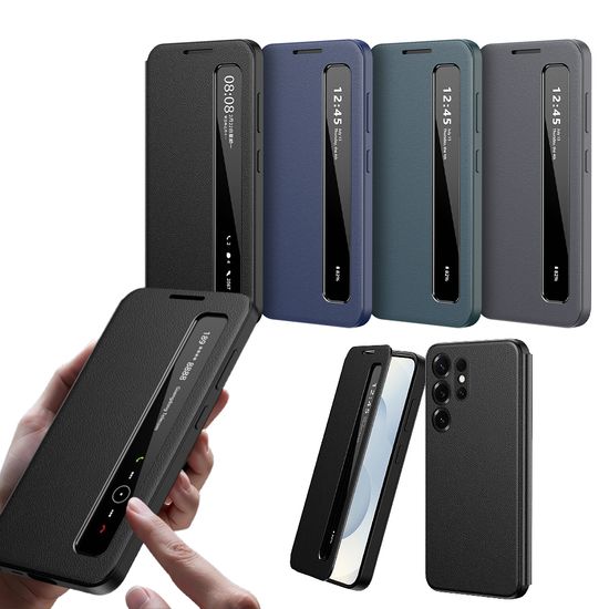 갤럭시 Z폴드 7 6 5 4 3 윈도우 뷰 플립 가죽 케이스