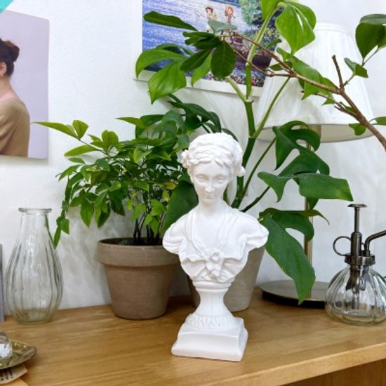 카페 감성 오브제 조각상 인테리어 엔틱 소녀 석고상