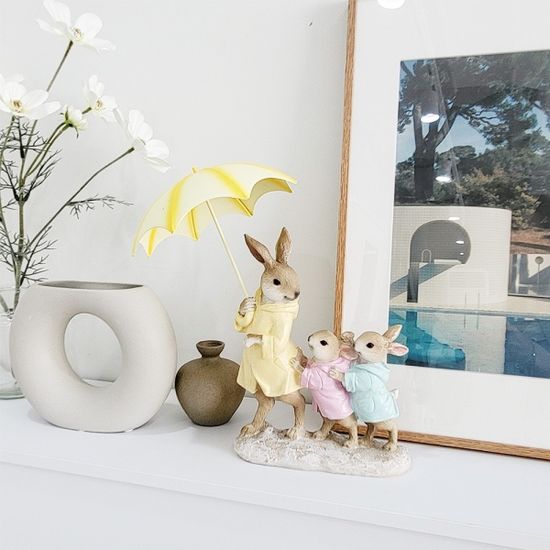 크림옐로 토끼 나들이 소풍