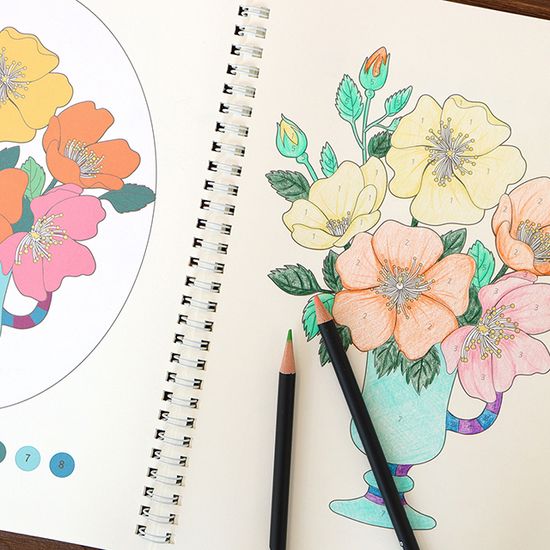 색을 칠하다 - 숫자 컬러링 북① (색칠하기 드로잉)