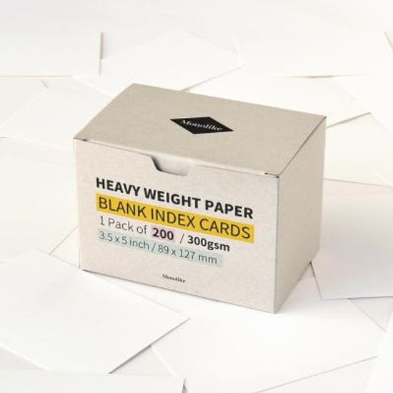 블랭크 인덱스카드 화이트 200매 - 3.5x5