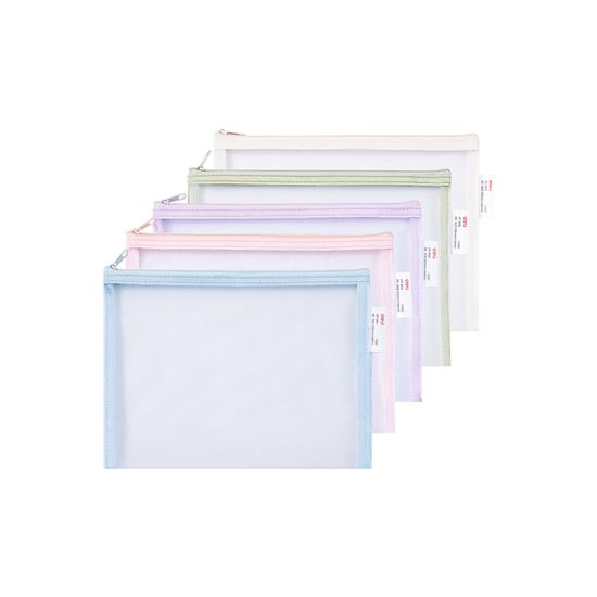 델리 다용도 메쉬 문구 파우치 필통 A5