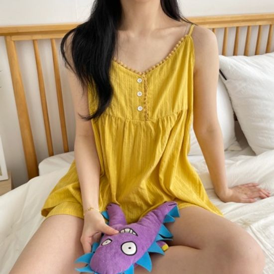 시원한 도비면 100% 여름 나시 잠옷 홈웨어
