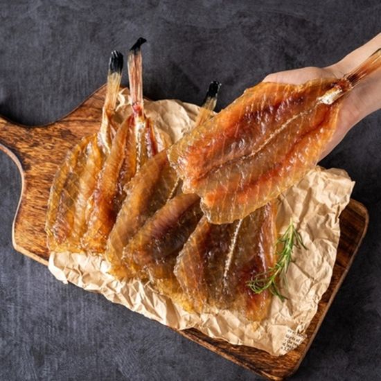 캠핑 안주 두툼한 순살 꼬리 아귀포 5미