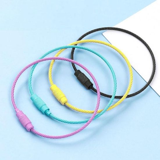 컬러 와이어링 10P 와이어키링 악세사리 부자재 만들