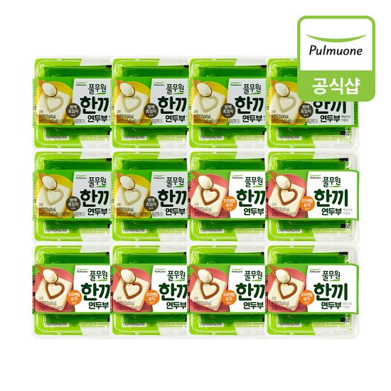 풀무원 한끼연두부 2종(참깨/오리엔탈) 12개 혼합구성