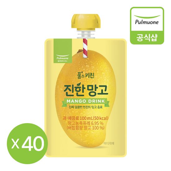 풀무원 풀스키친 진한망고 4,000ml(100ml*40개입)